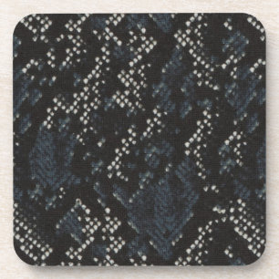 Black and White Snake Skin Coaster