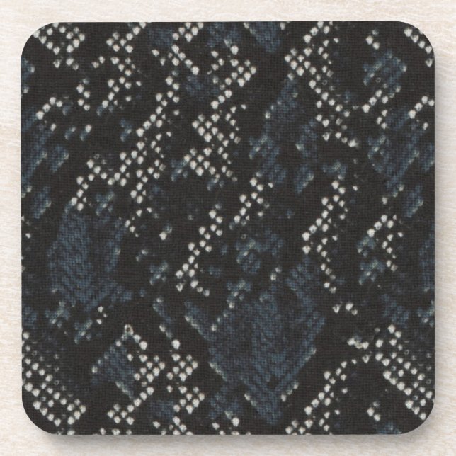 Black and White Snake Skin Coaster (Front)