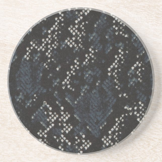 Black and White Snake Skin Coaster (Front)