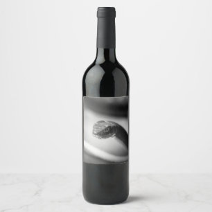 Black and White Snake Wine Label
