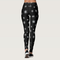 Black and white christmas leggings hotsell