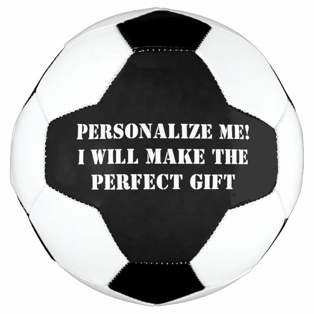 Black and white soccer ball/ custom soccer ball (Front)