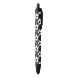 Black and White Soccer Ball Pattern Ink Pen