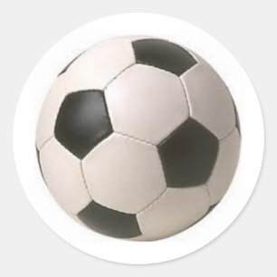 Black and White Soccer Ball Stickers