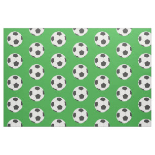 Black and White Soccer Balls on Green Fabric