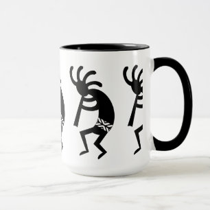 Black And White Southwest Kokopelli Mug