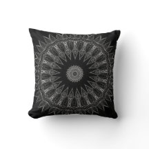 Black and White Southwestern Pillow