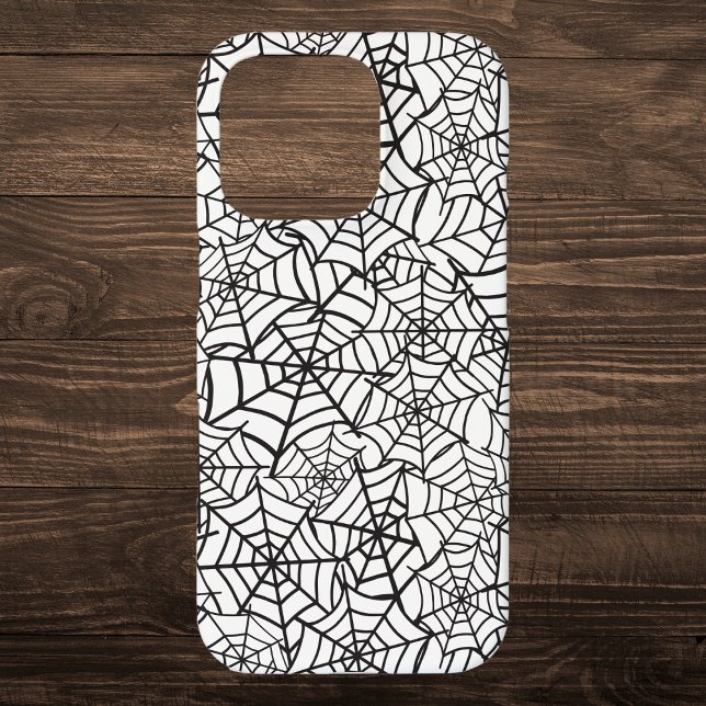 Black and White Spider Web Halloween Pattern Case-Mate iPhone Case (Creator Uploaded)