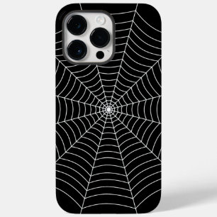 Black and White spider web Halloween pattern Case-Mate iPhone 14 Pro Max Case