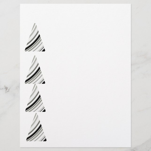 Black And White Spiral Letterhead (Front)