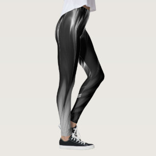 Black and White Splash Fashion Leggings