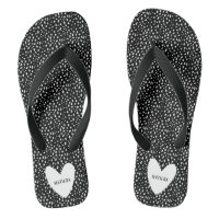 Black and white spot with heart personalised
