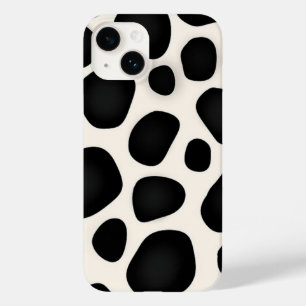 Black and white spots cow print Case-Mate iPhone 14 case