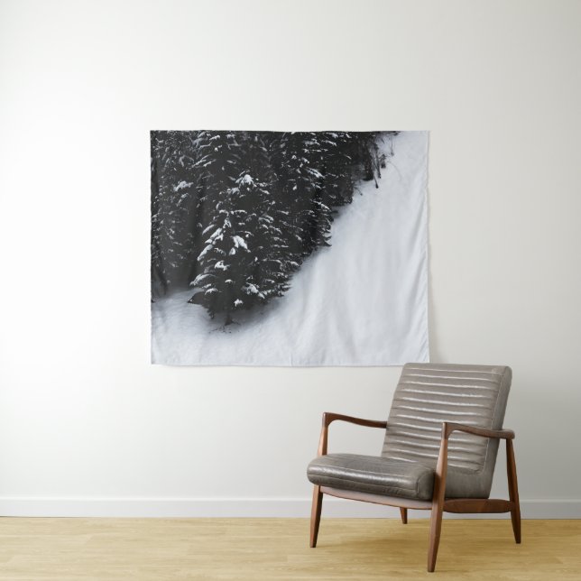 Black and white spruce forest and snow tapestry (In Situ (Horizontal))