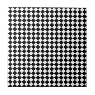Black and White square Tile