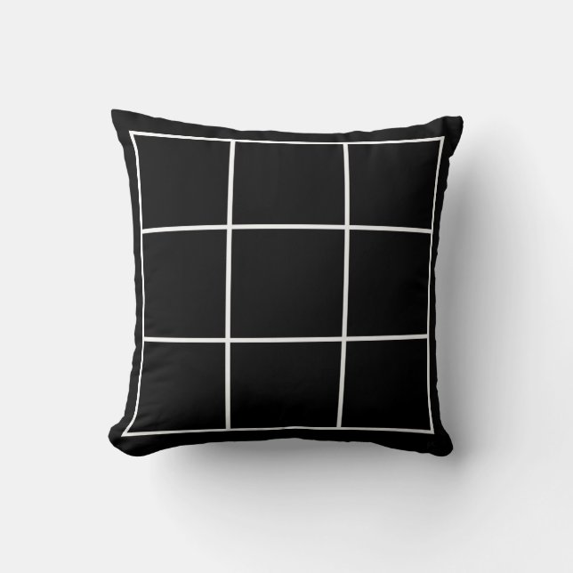 Black and white squares pillow (Front)