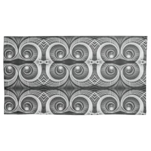 Black and white staircase medium pattern pillowcase