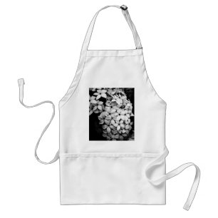 Black and white standard apron