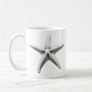 Black and White Starfish Coffee Mug