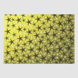 black and white stars in gold  paper