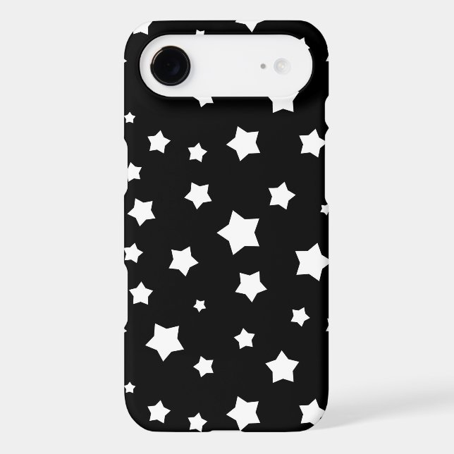 Black and white stars pattern Case-Mate iPhone case (Back)