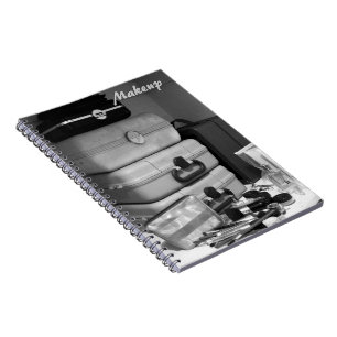 Black and White Still Life Makeup Photo Notebook