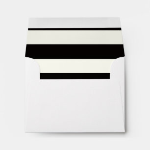 Black and White Stripe Envelopes