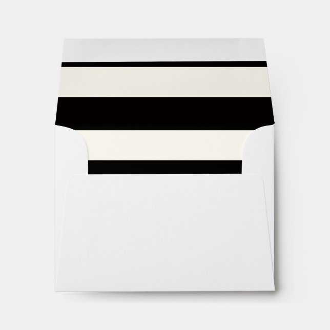 Black and White Stripe Envelopes (Back (Bottom))