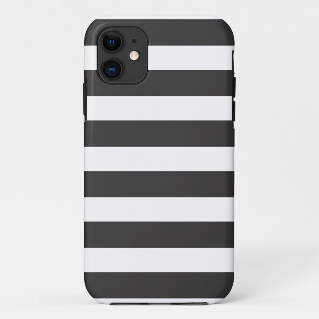 Black and White Stripe iPhone 5 Case-Mate ID Case (Back)