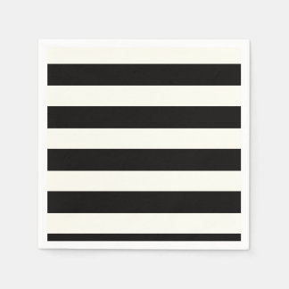 Black and White Stripe Napkin