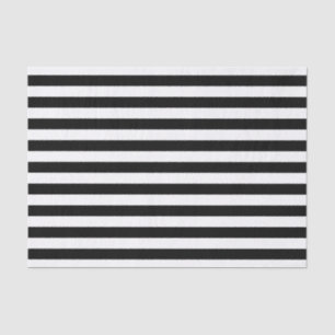 Black and White Stripe Pattern Tissue Paper