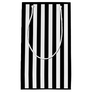 Black and White Stripe Small Gift Bag