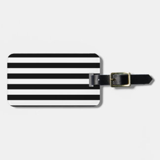 Black and White Stripe | Striped Design Luggage Tag