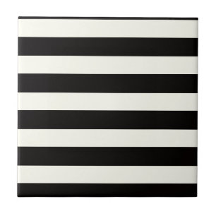 Black and White Stripe Tile