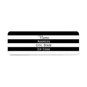 Black and White Striped