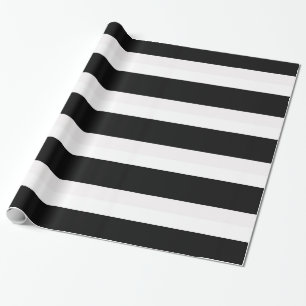 Black and White Striped Gift Wrapping Paper