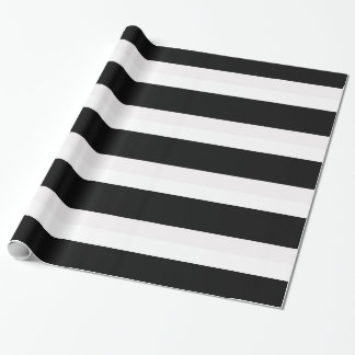 Black and White Striped Gift Wrapping Paper