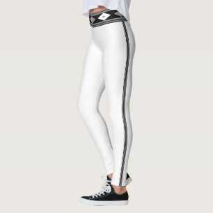 Black and white Striped Leggings