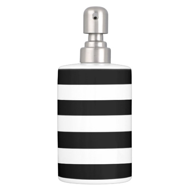 Black and white soap dispenser discount