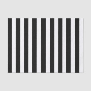 Black and White Striped Tissue Paper
