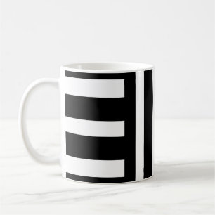 Black and White Stripes/Abstract Classic Mug