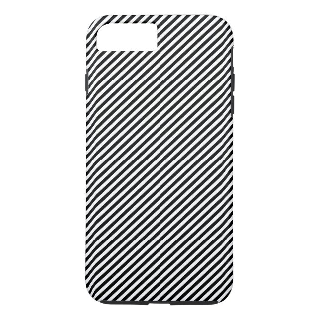 Black and White Stripes Case-Mate iPhone Case (Back)