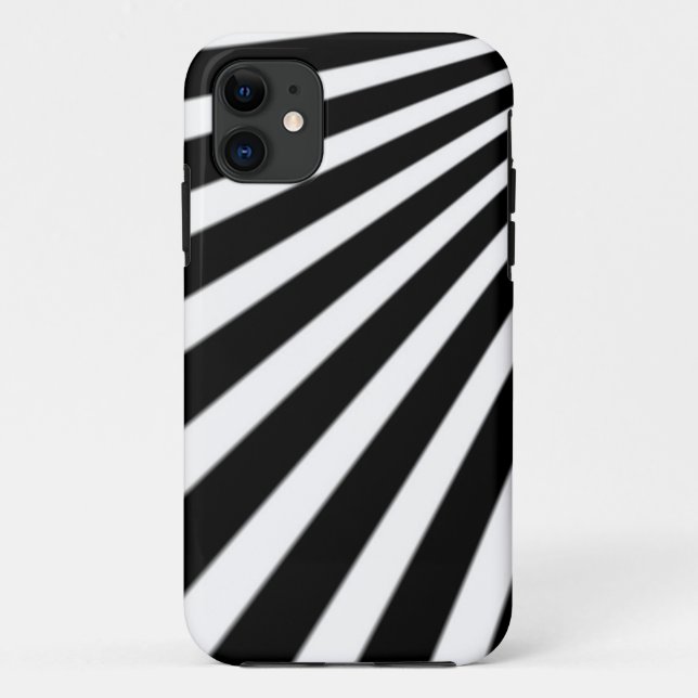 black and white stripes Case-Mate iPhone case (Back)