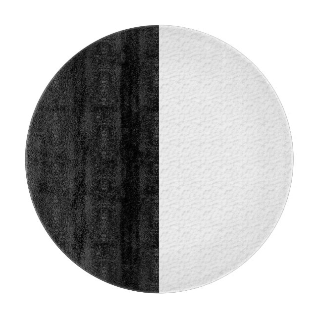 Black and White Stripes Cutting Board (Front)