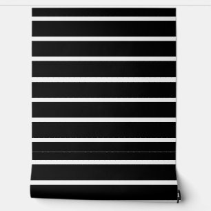 Black and White Stripes Design Wallpaper