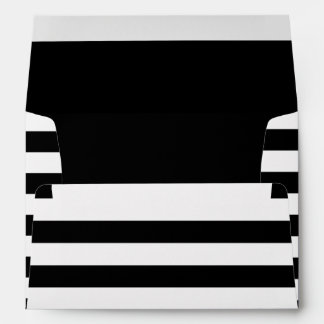 Black and White Stripes Envelope