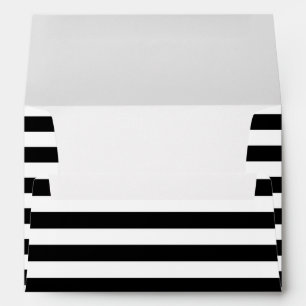 Black and white stripes & gold star & pilots wings envelope