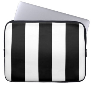 Black and White Stripes - Laptop Sleeve