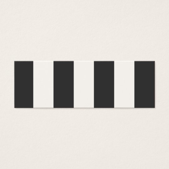 Black and White Stripes Mini Profile Card