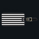 Black and White Stripes Pattern Luggage Tag<br><div class="desc">Contemporary Black and White stripes pattern.</div>